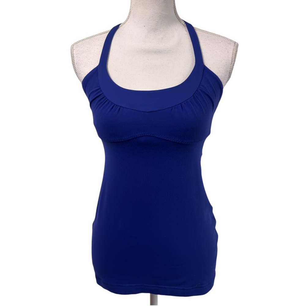 LULULEMON ATHLETICA WOMENS ROYAL BLUE ACTIVEWEAR TANK TOP WORKOUT SIZE 6